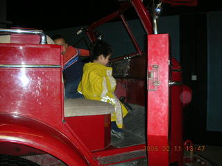 Gaby at the Hall of Flame Museum