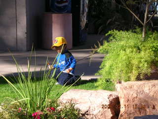 Gaby at the Hall of Flame Museum