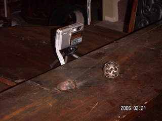 stereo-3D L+R parallel-eye Loreo -- first picture with Loreo -- camera, my plant and the window outside