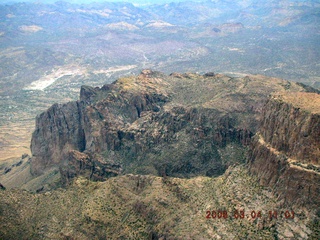 aerial -- Flatiron in the Superstition Mountains