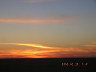 2006 eclipse trip -- Sahara Desert sunset