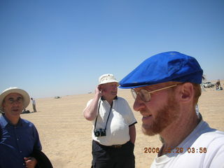 2006 eclipse trip -- Sahara Desert eclipse site -- Dave, Adam