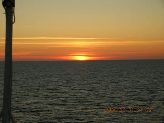 -- sunset at sea
