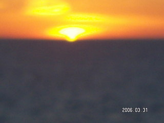 -- blurry sunset