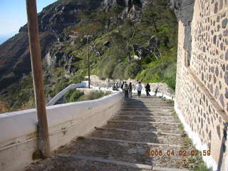 2006 eclipse trip -- Santorini stairs going down to port