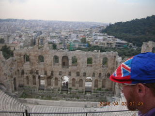 2006 eclipse trip -- Athens -- Acropolis -- amphitheater -- Adam