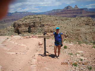 1 5t7. view from South Kaibab trail -- Skeleton Point sign -- Adam