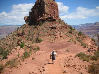 view from South Kaibab trail -- O'Neal Butte -- Greg hiking