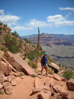 view from South Kaibab trail -- century plant -- Adam