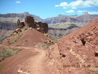 view from South Kaibab trail -- cute squirrel