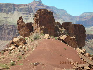 view from South Kaibab trail -- cute squirrel