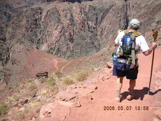 view from South Kaibab trail -- Greg hiking