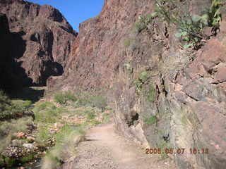 trail to Phantom Ranch -- Greg hiking