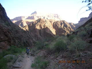 view from Bright Angel trail -- Silver Bridge