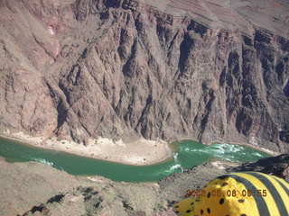 Plateau Point -- Mighty Colorado River -- Adam looking at the ledge