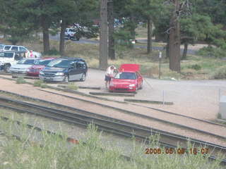 Greg packing his red Honda