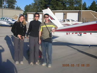 Sabine, Ines, Thomas, and N4372J at Flagstaff