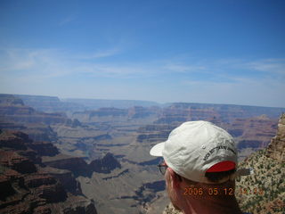 Grand Canyon from Bright Angel -- back of Adam's head