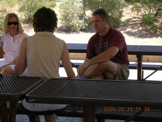 Phantom Ranch -- fellow taking a picture