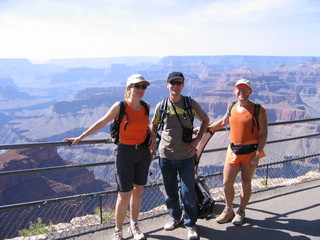 S.L. Grand Canyon from bus tour viewpoint -- Sabine, Thomas, Adam