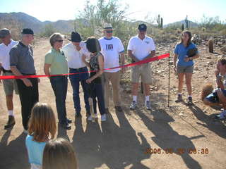 Lost Dog Wash trailhead ceremony -- ribbon cutting