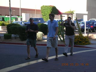 Cam, Austin, Michael in parking lot to Yard House