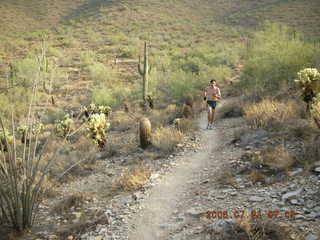 Christian Hissler running at Lost Dog Wash