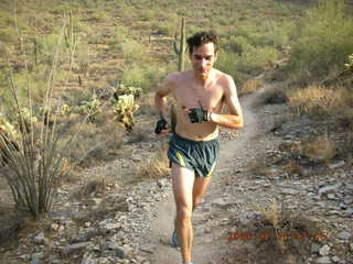 Christian Hissler running at Lost Dog Wash