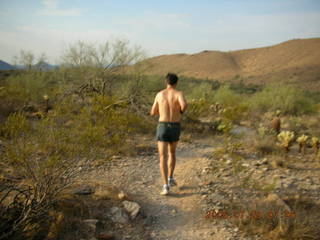 Christian Hissler running at Lost Dog Wash