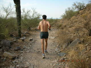 Christian Hissler running at Lost Dog Wash