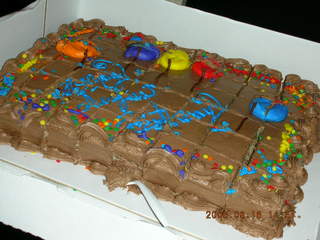 August birthday cake at SAP/Khimetrics
