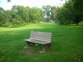 Curtis Arboretum -- memorial bench