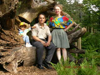 340 5xq. Morris Arboretum -- Gaby, Ivan, Betsy