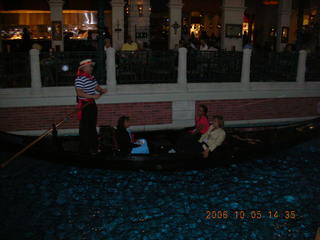 Venetian Hotel -- canal area -- gondola