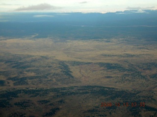 519 5yf. aerial -- clouds over the Grand Canyon