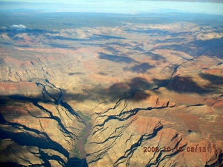 aerial -- clouds in the Grand Canyon