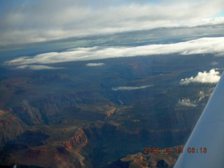 548 5yf. aerial -- clouds in the Grand Canyon