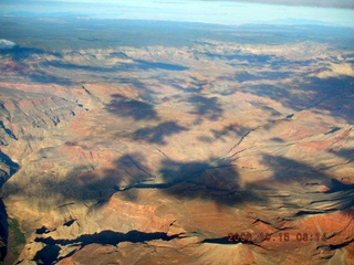 aerial -- clouds in the Grand Canyon