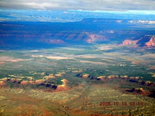 aerial -- approaching Bryce Canyon