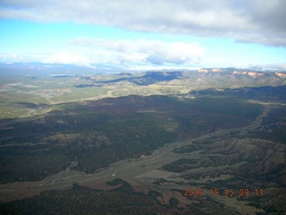 aerial -- cloud shadows in the Grand Canyon