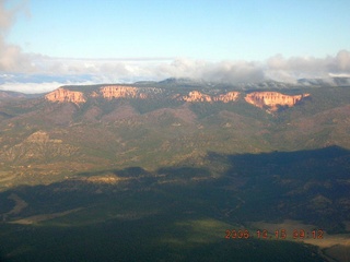 aerial -- Bryce Canyon with clouds