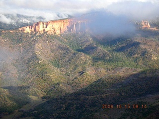 aerial -- south Utah with Bryce in the distance