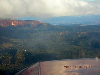 aerial -- Bryce Canyon with clouds