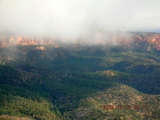 aerial -- Bryce Canyon with clouds