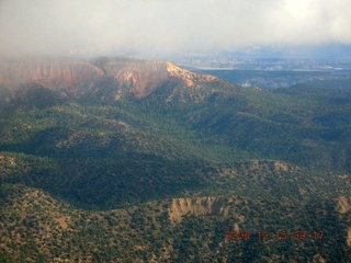 aerial -- Bryce Canyon with clouds