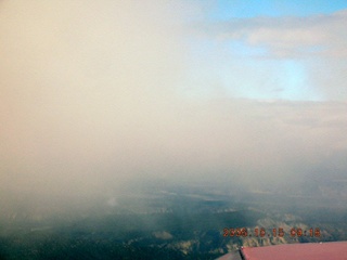 aerial -- Bryce Canyon with clouds