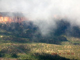 aerial -- Bryce Canyon with clouds