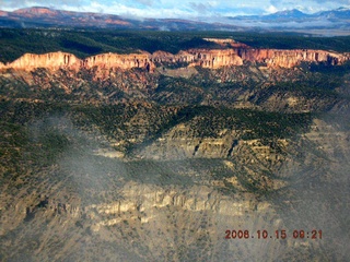 aerial -- Bryce Canyon with clouds