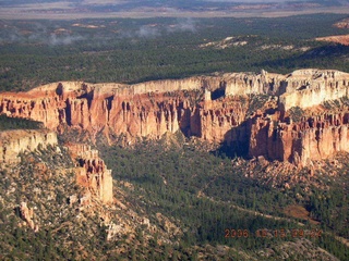 aerial -- Bryce Canyon with clouds