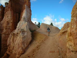 Bryce Canyon -- Queen's Garden trail -- Bob ahead of me